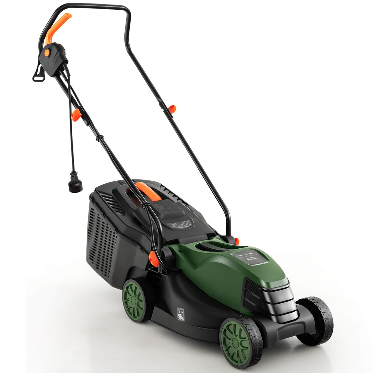 Costway Electric Corded Lawn Mower 12-AMP 14-Inch Walk-Behind Lawnmower with Collection Box